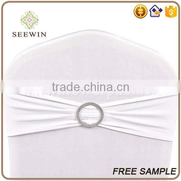 hot sale polyester spandex ruffle chair sash