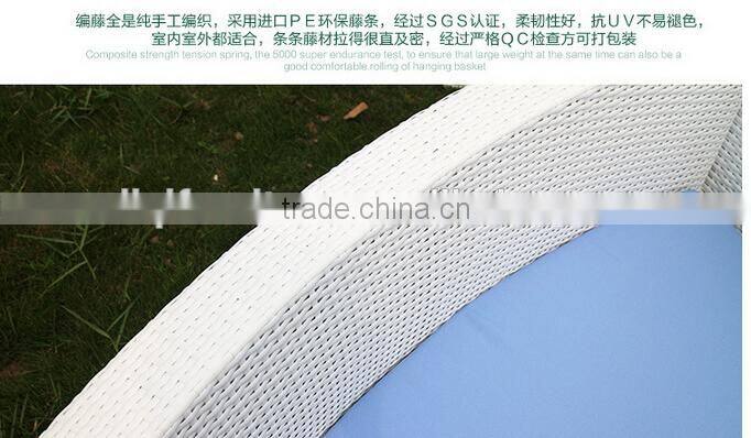 white PE rattan half round outdoor sofa set for wedding party events LQ-A612