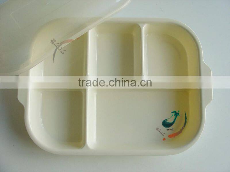 high quality of 100% melamine tray for food with SGS certificate