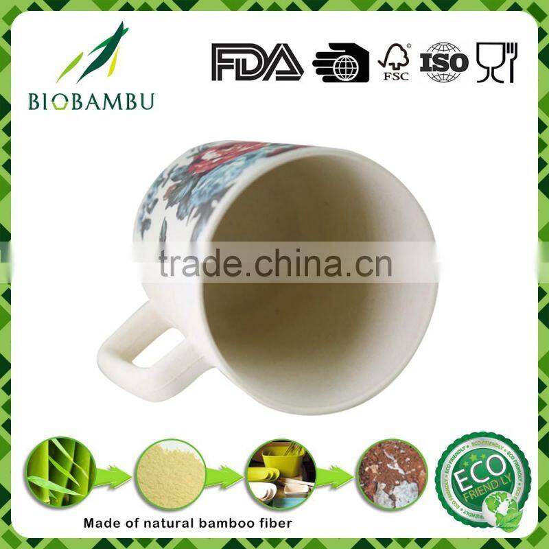 Natural Decal design Pro-environment Bamboo Fiber Tea Cup