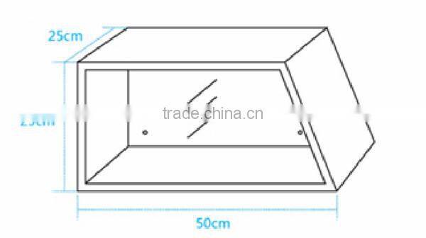living room wall Wood Cube Shelf OEM ice cream packing paper cup