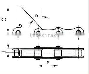 harvesters chain/agriculture roller chains ZGS38
