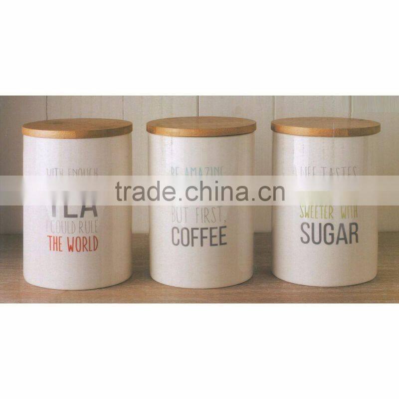Sealed storage box tea sugar coffee jars canisters with lid