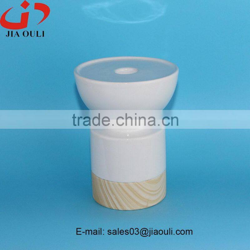 New design pineapple shape white Ceramic Tealight Candle Holder