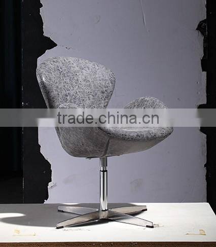 YY209 voage egg commercial Swivel vintage retro cheap price PU leather arm salon chair restaurant coffee shop pub office chair