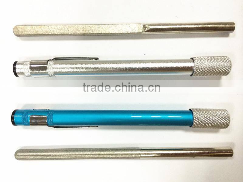 Diamond scissor sharpening tools