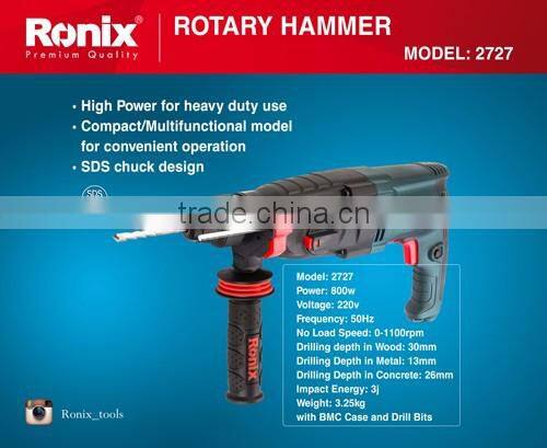 2727 RONIX ROTARY HAMMER 26MM 800W