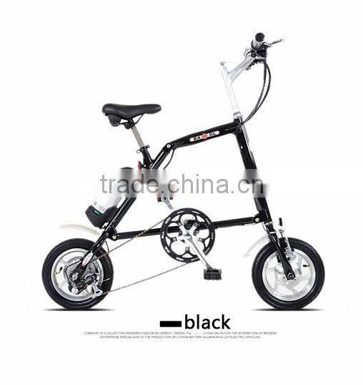 12 inch electric folding bicycle with brushless hub motor