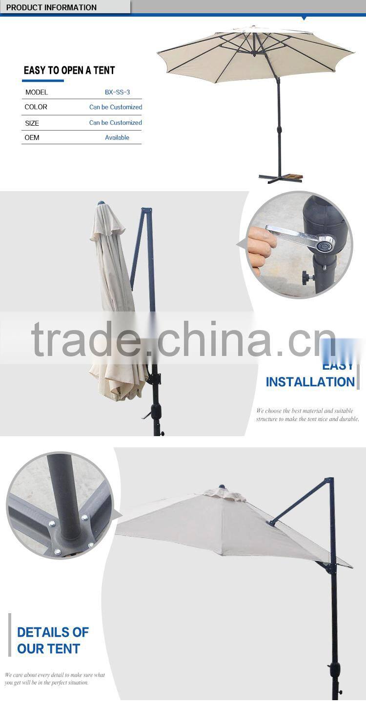 Gold supplier high quality beach outdoor large design patio anti uv parasol sun umbrella garden