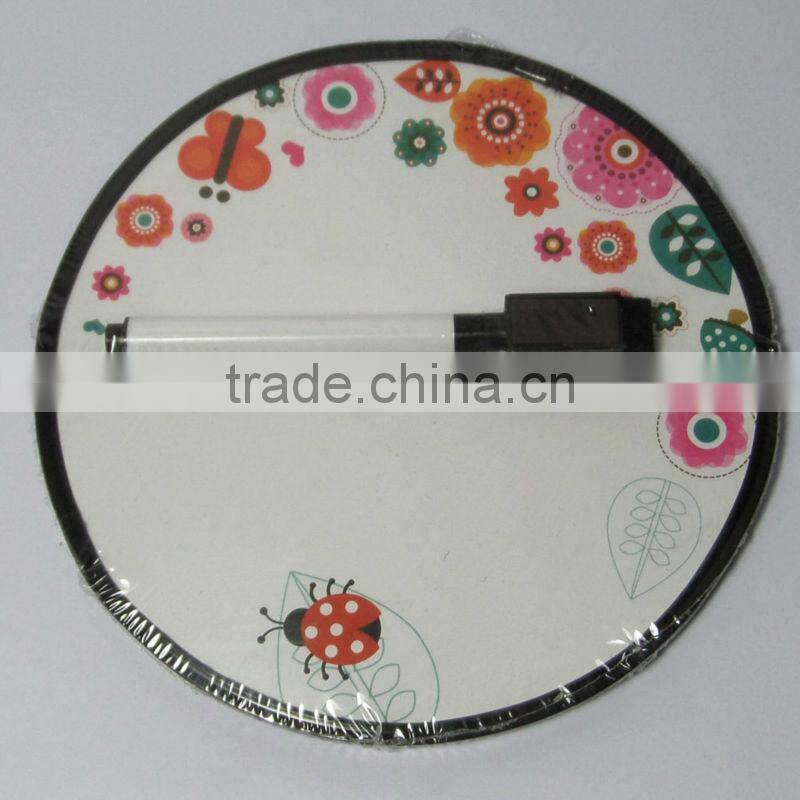 2014 hot selling cheap printed mini kids white board