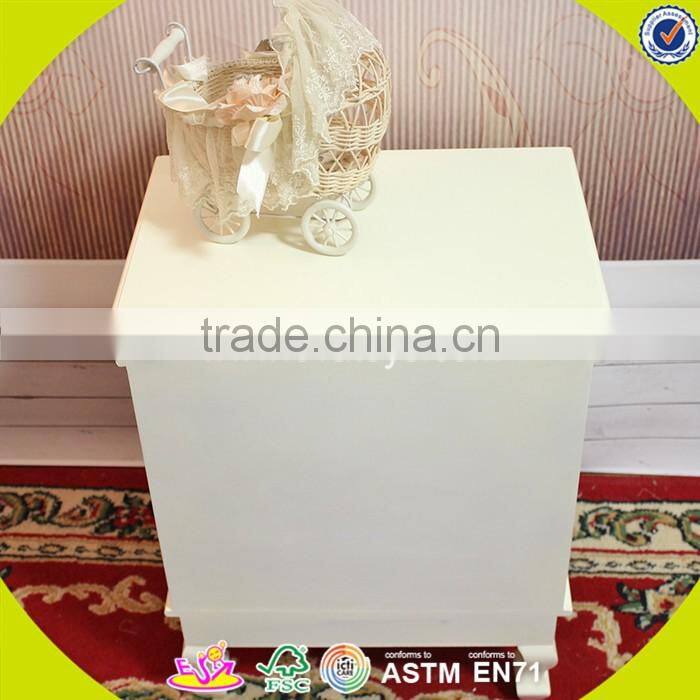 2017 New design white wooden bathroom storage cabinets high quality solid wooden bathroom storage cabinets W08H066