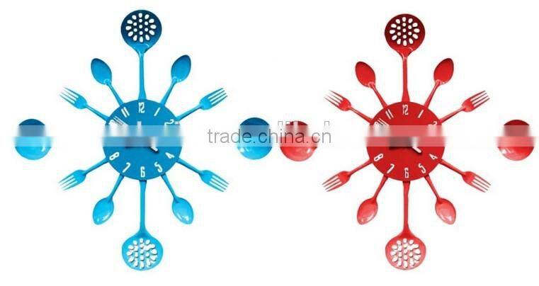 Hot Selling Household Creative Cutlery Metal Wall Clock