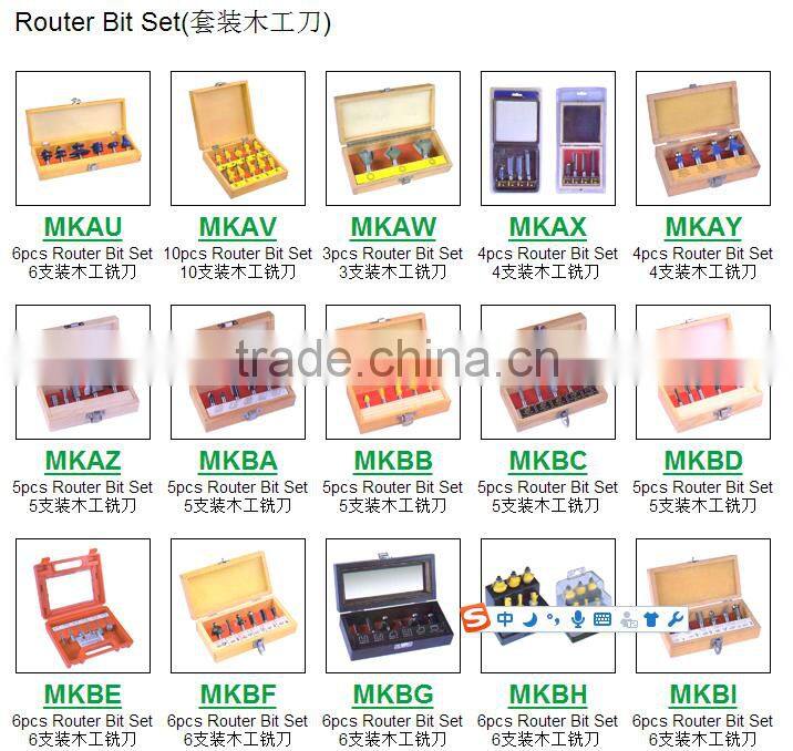 Wood Router Bit Set 12pcs Kit Shank 12mm Tungsten Carbide for Woodworking CNC Carved Engraving milling cutter