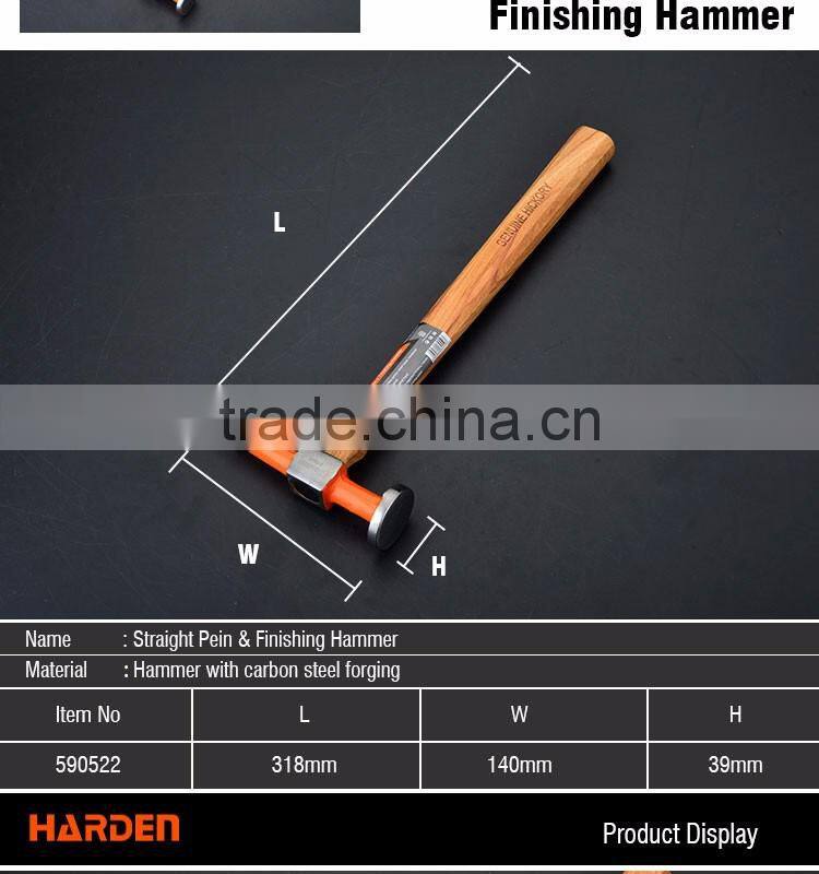 Professional Straight Pein And Finishing Hammer With Hickory Handle