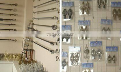 2015 new fasionable all kinds of curtain rod with fashionable finals,rings brackets