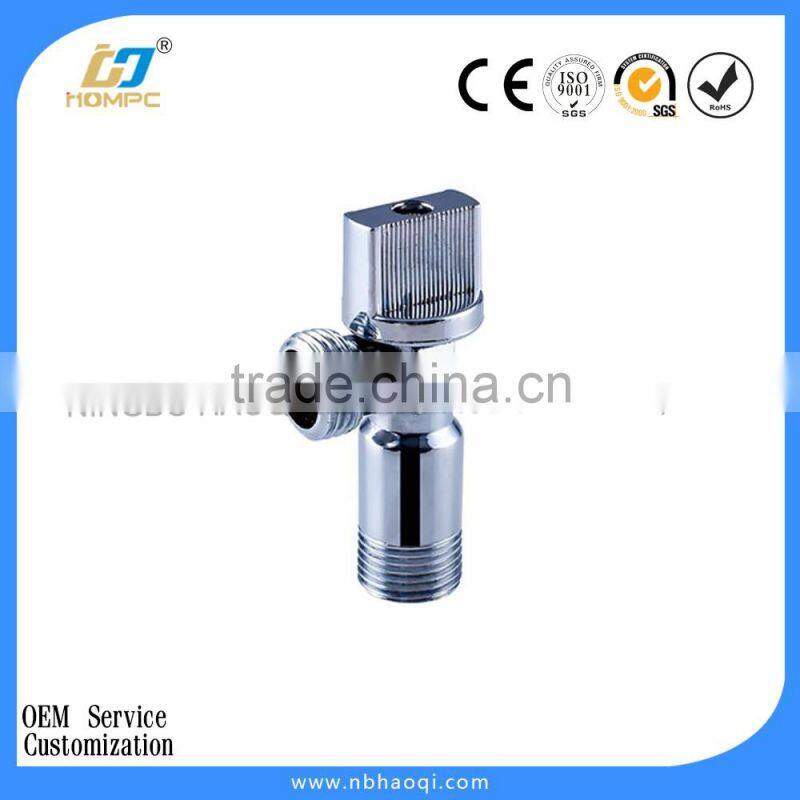 luxurious manual angle valves in chrome plated