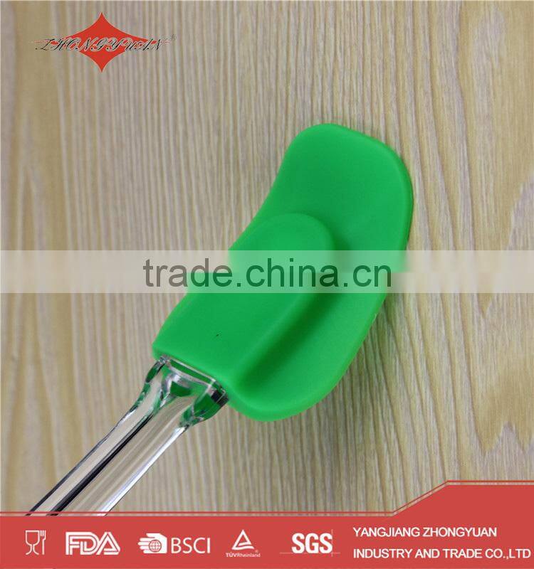 Newest best selling silicone spatula with plastic handle