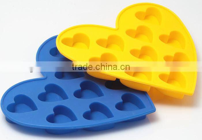 Heart Shape Silicone chocolate mould/ Ice Cube Tray