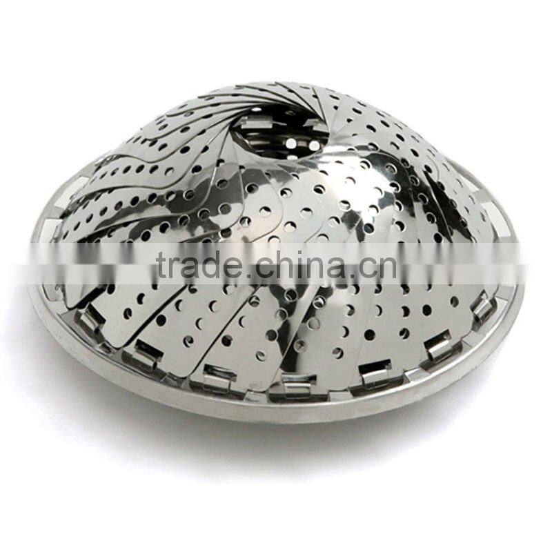STAINLESS STEEL ADJUSTABLE STEAMER BASKET