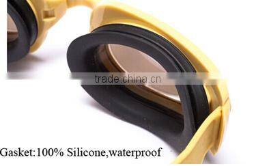 Custom style silicone pc lens wholesales waterproof swimming goggles