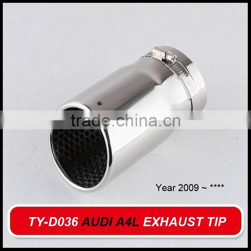 auto ss304 stainless exhaust tips for Audi A4L