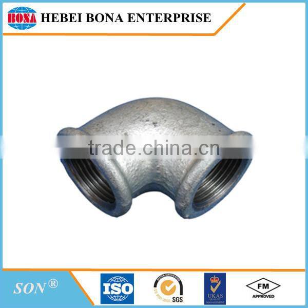 ISO cerficate Galvanized iron pipe fittings with bead edge