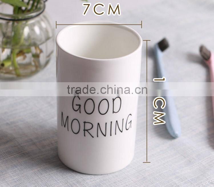 Graceful unique, toothbrush cup