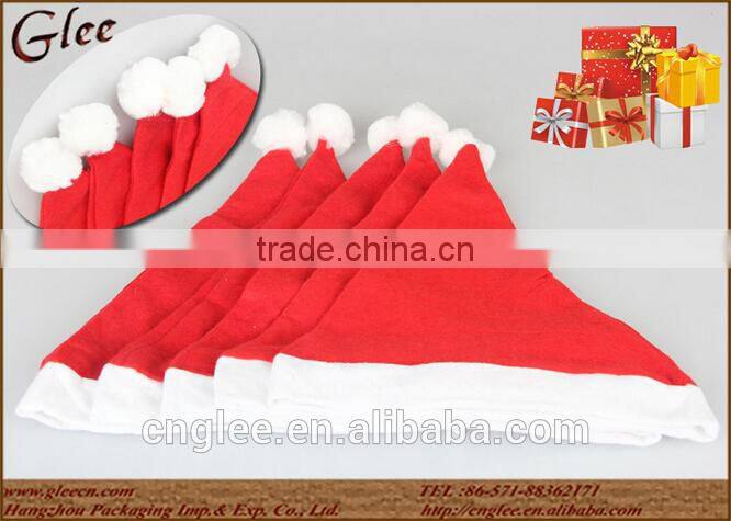 High quality christmas decorated santa hat