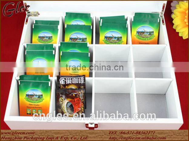 Wooden gift packing box, Tea bag box