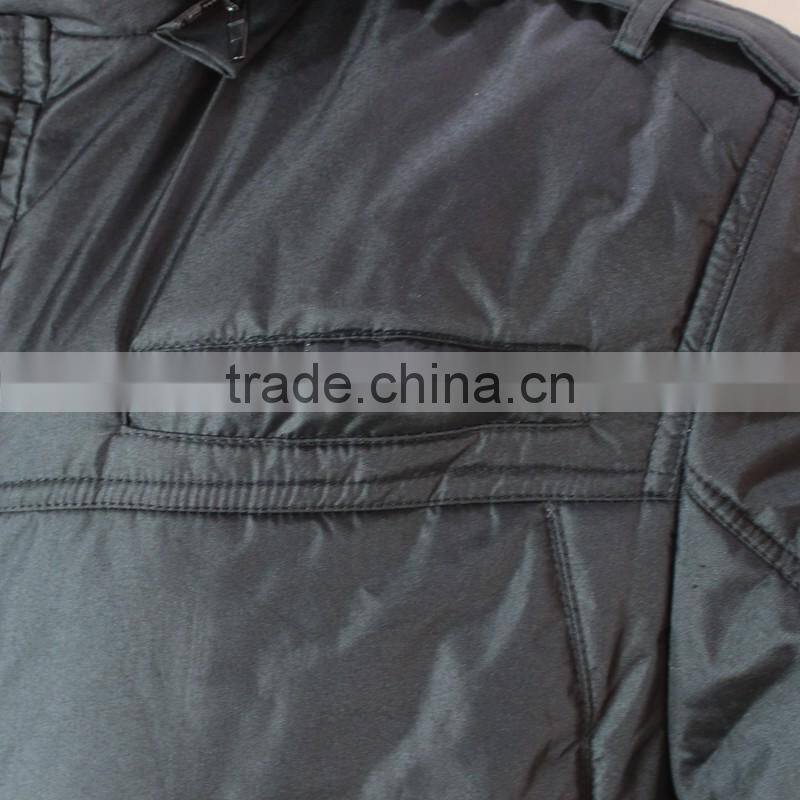 Black Light Padded Men Stock lot Winter Jacket 2016