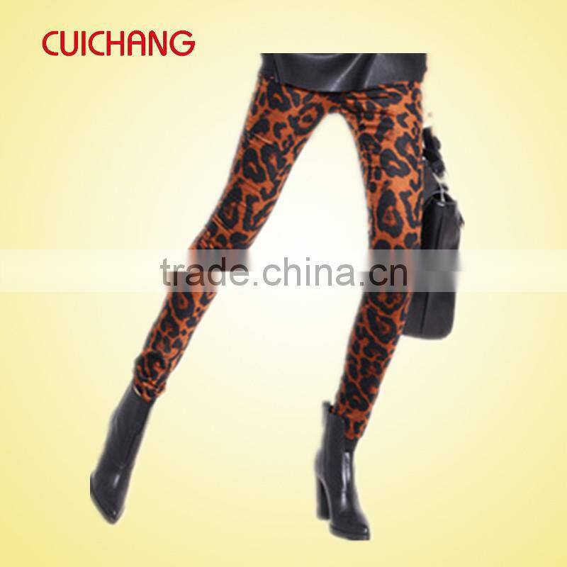 wholesale polyester/spandex heat transfer custom design women fashion pants, leggins