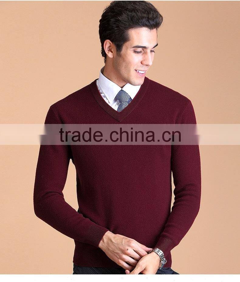 wholesale wool knitting yarn for V-neck pullover men jersey ,wool knitting computer machine men sweater knitting wool in bulk