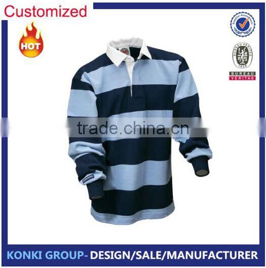 Custom black and white stripe long sleeves t-shirt