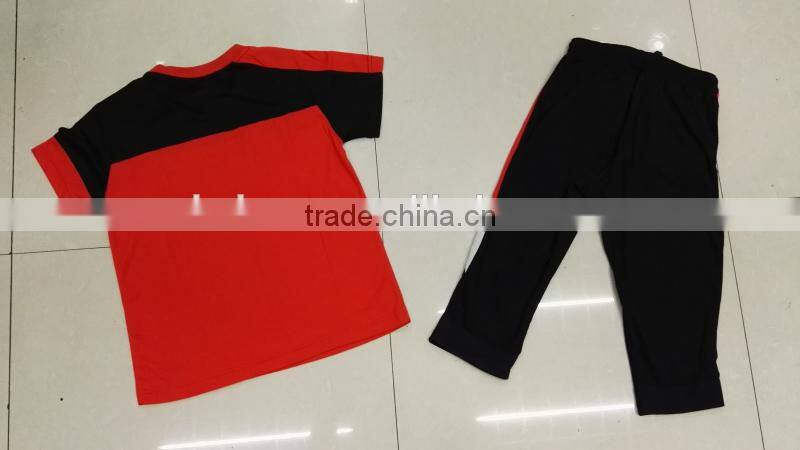Kid's new design high quality summer sport suits stock clearance