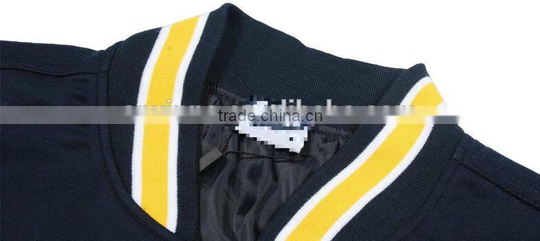 2016 top quality letterman varsity cheap custom made baseball jacket