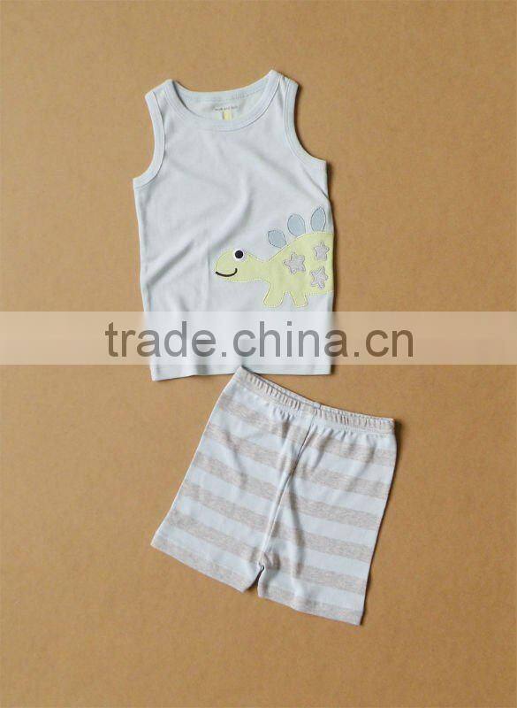 wwwSUNcom 2012 summer baby clothing set vest shorts cotton 100%