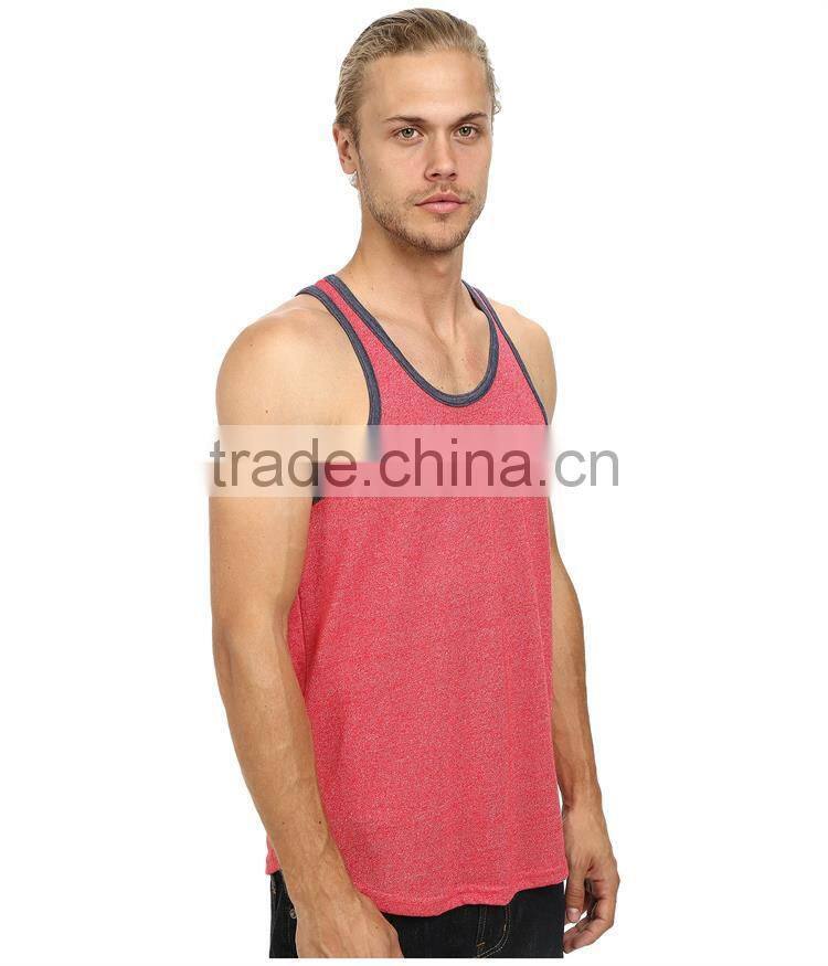 Mens racer back summer mens tank tops , wholesale tank tops men in bulk