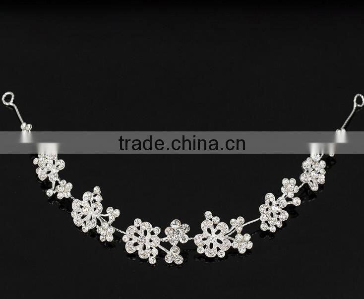 Zinc alloy Hair Accessories new design wedding hair hands decorative bridal headband for wedding party