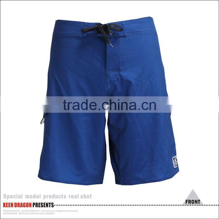 Men's Solid Navy blue blank board shorts with custom logo print