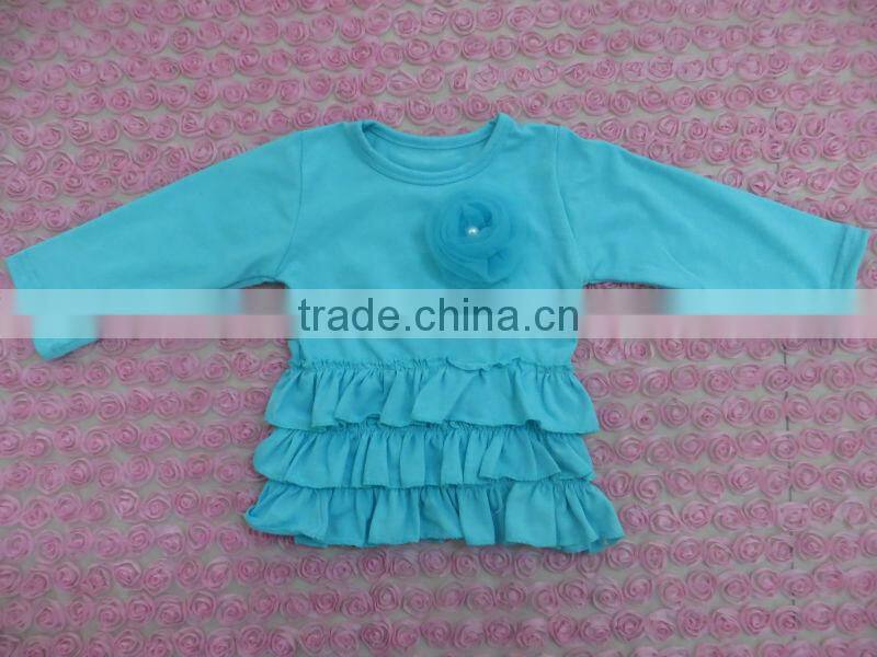 Baby girl colorful formal shirt for girls ruffle sleeve t shirt baby girls clothing for kids t shirts