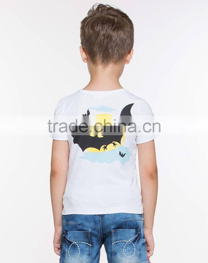 Fashionable cute bat printed boy's t-shirt