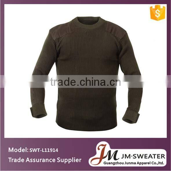 2016 New black v-neck knitting military commando uniforms pullover security/police sweater