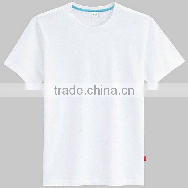 100% cotton blue collar white wholesale graphic t-shirts