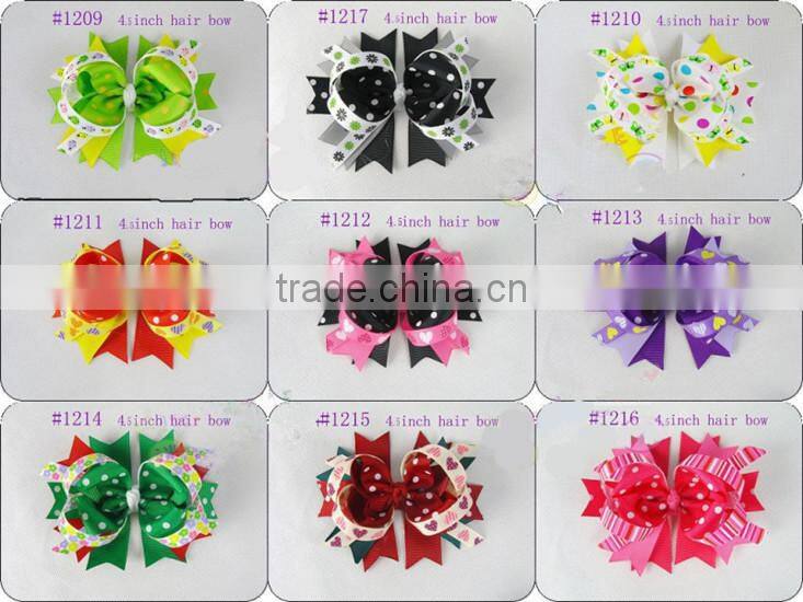 Various Boutique Hair Bow Girls Children Alligator Clip Ribbon Headbands Big Style 11.5CM Kids Bowknot Hairpin Hair tire