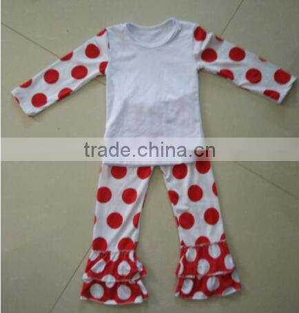 Wholesale christmas pajamas clothing children cotton outfit baby clothes christmas pajamas clothes