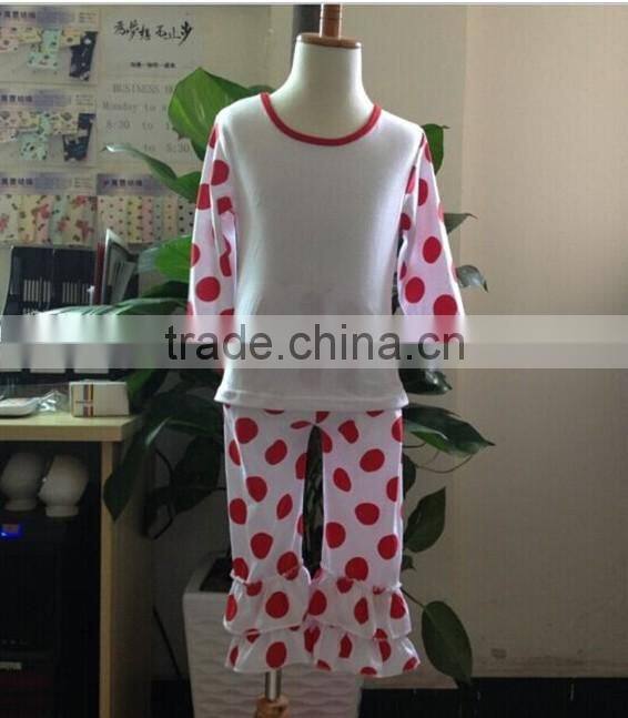 Wholesale pjs name brand 100 cotton christmas strip pajamas set children wear Green pajamas outfits baby girls clothes wholesale