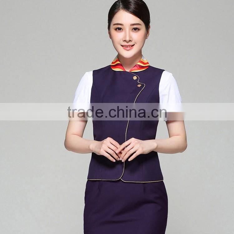 Fashion Hostess Working Uniforms Women Stewardess Airline Uniform