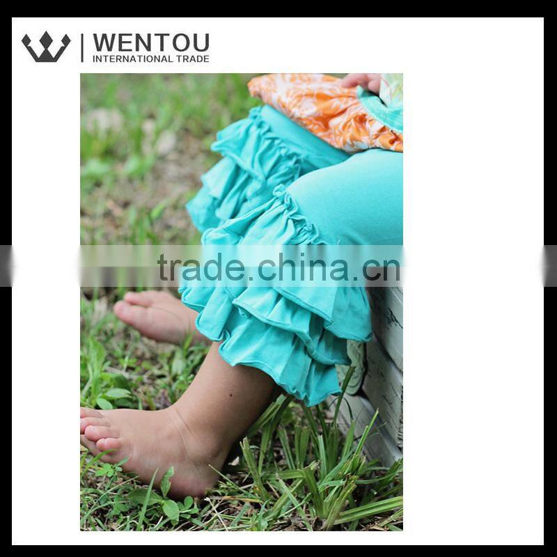 China wholesale baby cute Knit ruffle pants