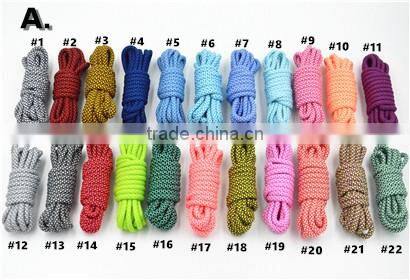 Dark Grey Polyester Yeezy Rope Laces For Runners - Plain Rope Laces Amazon Supplier - Elegant Lace for Ladies