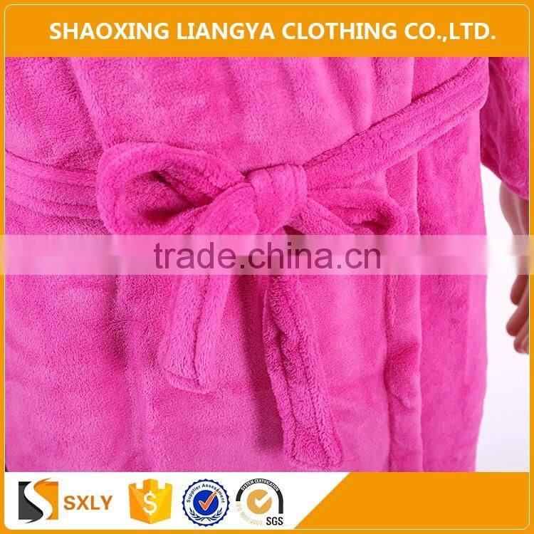 Soft Plain Fleece Hotel And Home Bathrobe Dropshipping Cloth Wholesale
